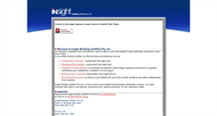 Desktop Screenshot of insightbuildingcertifiers.com.au